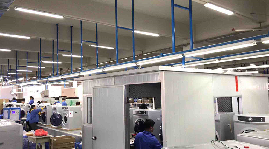 金環(huán)電器如何保證客戶收到的滾筒干衣機運行時無異響？