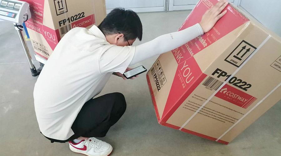 實(shí)況直擊！客戶(hù)北美COSTWAY開(kāi)展衣物烘干機(jī)驗(yàn)貨