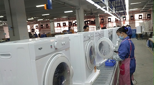 年底繁忙！金環(huán)電器全力保障英國(guó)Argos客戶滾筒干衣機(jī)生產(chǎn)